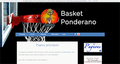 Desktop Screenshot of basketponderano.it