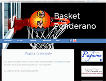 Tablet Screenshot of basketponderano.it